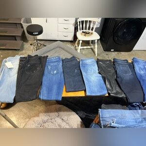 Lot of Mother Denim - 15 pairs of jeans, 1 skirt, some NWT, others barely worn.